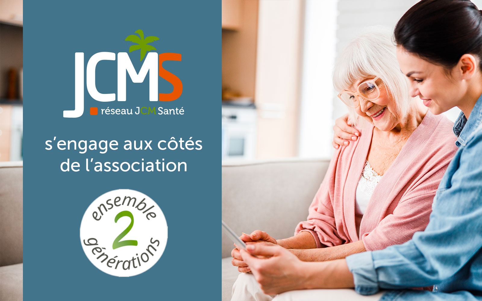 JCM SANTE aux côtés de l&rsquo;association Ensemble 2 Générations !